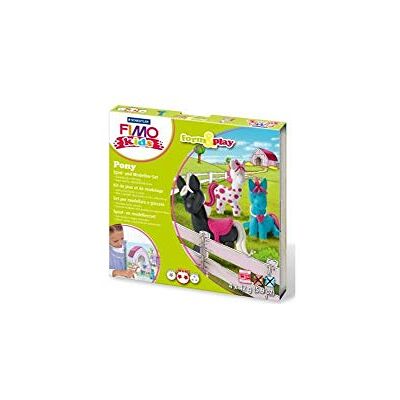Staedtler FIMO kids 8034 Pony Set – 4 x 42 g, mit Zubehör Ofenhärtend, inkl. Modellierstab, Spieluntergrund & Aufkleber – Kinder – Art.-Nr. 8034 08 LY Staedtler FIMO kids 8034 Pony Set – 4 x 42 g, mit Zubehör Ofenhärtend, inkl. Modellierstab, Spieluntergrund & Aufkleber – Kinder – Art.-Nr. 8034 08 LY
