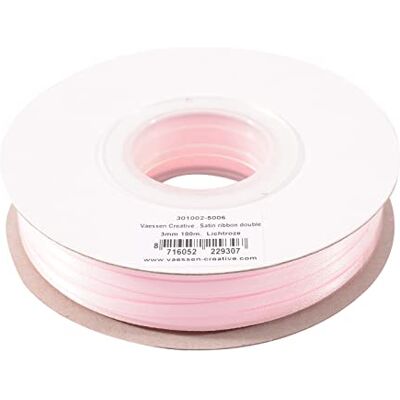 Creative Satinband 3mmx100m Pink, Schleifenband, Dekoband, Bänder zum Basteln, Stoffbänder für Hochzeit, Taufe Und Geburtstagsgeschenke Creative Satinband 3mmx100m Pink, Schleifenband, Dekoband, Bänder zum Basteln, Stoffbänder für Hochzeit, Taufe Und Geburtstagsgeschenke