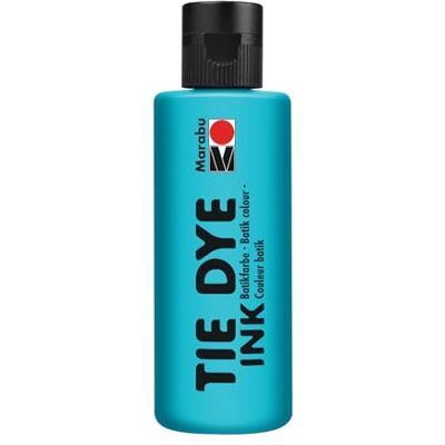Marabu TIE DYE INK Batikfarbe in Karibik, 80 ml Farbe auf Wasserbasis, vegan, strahlende Stofffarbe für helle Textilien bis 20% Kunstfaseranteil, 17300004091 Marabu TIE DYE INK Batikfarbe in Karibik, 80 ml Farbe auf Wasserbasis, vegan, strahlende Stofffarbe für helle Textilien bis 20% Kunstfaseranteil, 17300004091