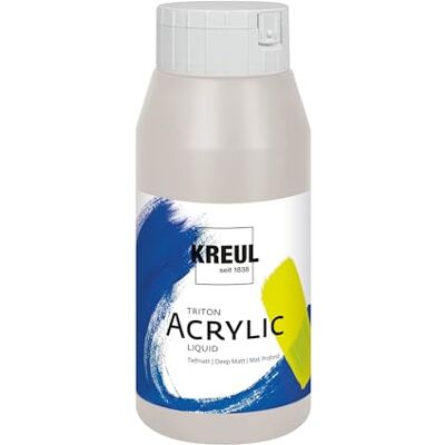 KREUL 17085 Triton Acrylic Liquid Fränkisch Sandstein 750 ml, Hochwertige Künstler-Acrylfarbe in Studienqualität mit leicht fließendem Charakter, tiefmatt auftrocknend KREUL 17085 Triton Acrylic Liquid Fränkisch Sandstein 750 ml, Hochwertige Künstler-Acrylfarbe in Studienqualität mit leicht fließendem Charakter, tiefmatt auftrocknend