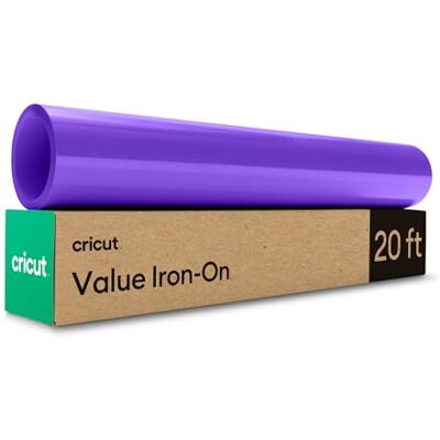 Cricut Plotterfolie Textil im Vorteilspack 30,5 cm x 6,1 m Textil-Flexfolie für Plotter (Iron-On) für alle Schneidemaschinen Violett Cricut Plotterfolie Textil im Vorteilspack 30,5 cm x 6,1 m Textil-Flexfolie für Plotter (Iron-On) für alle Schneidemaschinen Violett