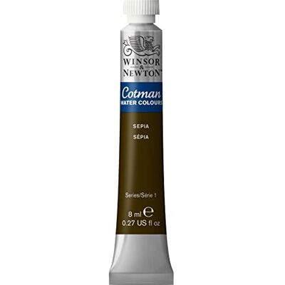 Winsor & Newton 8840113 Cotman Aquarellfarbe Studio Wasserfarben, lebendige hochwertige Farben mit sehr guten Verarbeitungseigenschaften 8ml Tube Sepia Winsor & Newton 8840113 Cotman Aquarellfarbe Studio Wasserfarben, lebendige hochwertige Farben mit sehr guten Verarbeitungseigenschaften 8ml Tube Sepia
