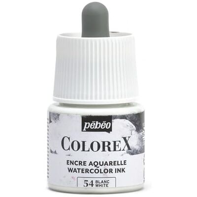 PEBEO Pébéo ColorexTinte Aquarellfarbe 45 ML Weiß Zeichentusche Multi-Tool Alle Medien Weiß PEBEO Pébéo ColorexTinte Aquarellfarbe 45 ML Weiß Zeichentusche Multi-Tool Alle Medien Weiß