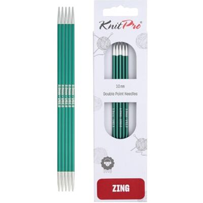 KnitPro Zing Nadelspiele 8" (20cm) 3mm KnitPro Zing Nadelspiele 8" (20cm) 3mm