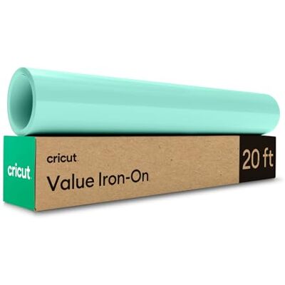Cricut Plotterfolie Textil im Vorteilspack 30,5 cm x 6,1 m Textil-Flexfolie für Plotter (Iron-On) für alle Schneidemaschinen Minze Cricut Plotterfolie Textil im Vorteilspack 30,5 cm x 6,1 m Textil-Flexfolie für Plotter (Iron-On) für alle Schneidemaschinen Minze