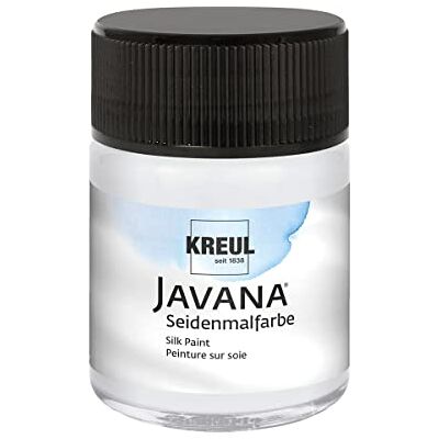 KREUL 814650 Javana Mischweiß im 50 ml Glas, fließend flüssige Seidenmalfarbe zum Ausmischen von Pastelltönen KREUL 814650 Javana Mischweiß im 50 ml Glas, fließend flüssige Seidenmalfarbe zum Ausmischen von Pastelltönen