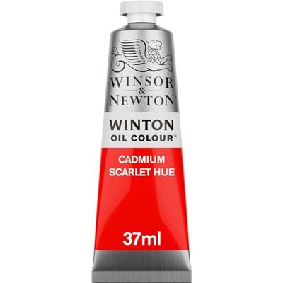 Winsor & Newton 1414107 Winton, feine hochwertige Ölfarbe 37ml Tube mit gleichmäßiger Konsistenz, lichtbeständig, hohe Deckkraft, reich an Farbpigmenten Kadmium Scharlach Farbton Winsor & Newton 1414107 Winton, feine hochwertige Ölfarbe 37ml Tube mit gleichmäßiger Konsistenz, lichtbeständig, hohe Deckkraft, reich an Farbpigmenten Kadmium Scharlach Farbton