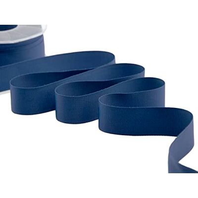 Furlanis Gros Grain Band, italienischer Stoff Dunkelblau, 30 mm x 20 m Furlanis Gros Grain Band, italienischer Stoff Dunkelblau, 30 mm x 20 m