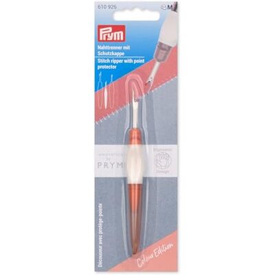 Prym 610926 Ergonomischer Nahttrenner – Klein, mit Kugelspitze, rutschfestem Griff & Schutzkappe, ideal zum Auftrennen von Nähten und Stichen, für Rechts- & Linkshänder, aprikose Prym 610926 Ergonomischer Nahttrenner – Klein, mit Kugelspitze, rutschfestem Griff & Schutzkappe, ideal zum Auftrennen von Nähten und Stichen, für Rechts- & Linkshänder, aprikose