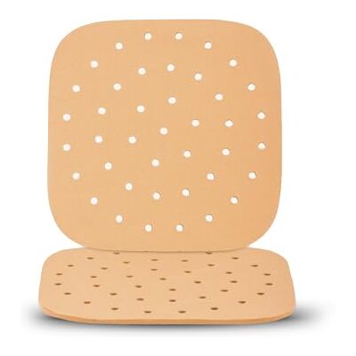 CRISPHUNTER Airfryer-Pergamentpapier – 100 Stück, rund, antihaftbeschichtet und PFAS-frei – perfekt für die Heißluftfritteuse, 21,5 x 21,5 cm (Blätter) CRISPHUNTER Airfryer-Pergamentpapier – 100 Stück, rund, antihaftbeschichtet und PFAS-frei – perfekt für die Heißluftfritteuse, 21,5 x 21,5 cm (Blätter)