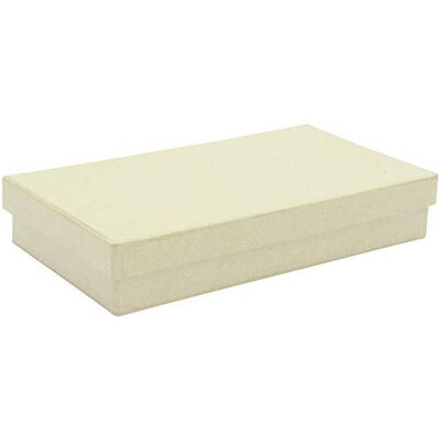 décopatch BT061C Box aus Pappmaché, flach, rechteckig, 18x10x3cm, 1 Stück décopatch BT061C Box aus Pappmaché, flach, rechteckig, 18x10x3cm, 1 Stück