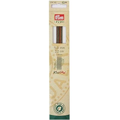 Prym 224162 Strumpfstricknadeln CUBICS NATURAL 20 cm 3,00 mm Prym 224162 Strumpfstricknadeln CUBICS NATURAL 20 cm 3,00 mm
