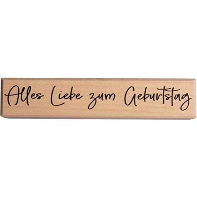 Rayher Stempel Alles Liebe zum Geburtstag 2x10cm 29246000 Rayher Stempel Alles Liebe zum Geburtstag 2x10cm 29246000