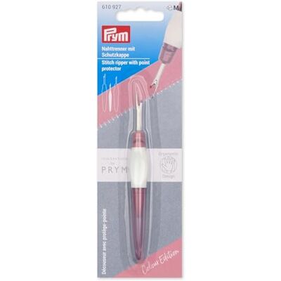 Prym 610927 Ergonomischer Nahttrenner – Klein, mit Kugelspitze, rutschfestem Griff & Schutzkappe, ideal zum Auftrennen von Nähten und Stichen, für Rechts- & Linkshänder, beere Prym 610927 Ergonomischer Nahttrenner – Klein, mit Kugelspitze, rutschfestem Griff & Schutzkappe, ideal zum Auftrennen von Nähten und Stichen, für Rechts- & Linkshänder, beere