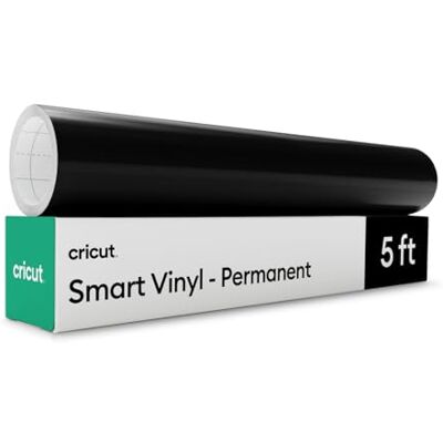 Cricut Smart Vinyl – Permanent, Schwarz – 33 cm x 152,4 cm – Großpackung Cricut Smart Vinyl – Permanent, Schwarz – 33 cm x 152,4 cm – Großpackung