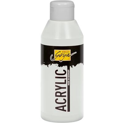 KREUL 84227 Solo Goya Acrylic silber, 250 ml Flasche, cremige vielseitig einsetzbare Acrylfarbe in Studienqualität, auf Wasserbasis, schnell und matt trocknend, gut deckend, wasserfest KREUL 84227 Solo Goya Acrylic silber, 250 ml Flasche, cremige vielseitig einsetzbare Acrylfarbe in Studienqualität, auf Wasserbasis, schnell und matt trocknend, gut deckend, wasserfest