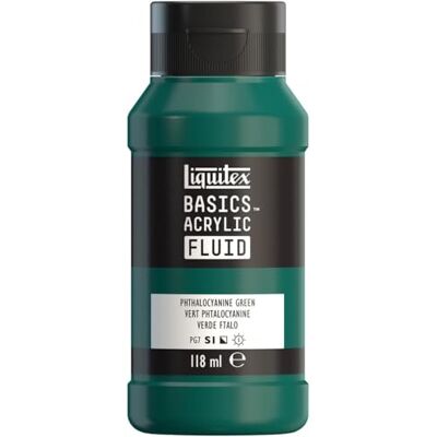 Liquitex - Basics Fluid - Phthalocyanine Grün - 118 ml - Paint Liquitex - Basics Fluid - Phthalocyanine Grün - 118 ml - Paint