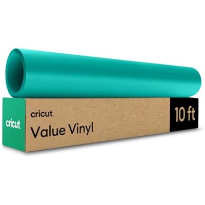 Cricut Selbstklebendes Vinylfolie Plotter Plotterfolie Vinyl Permanent Rolle, Selbstklebende Folie (30.5x3m cm, Türkis) Cricut Selbstklebendes Vinylfolie Plotter Plotterfolie Vinyl Permanent Rolle, Selbstklebende Folie (30.5x3m cm, Türkis)