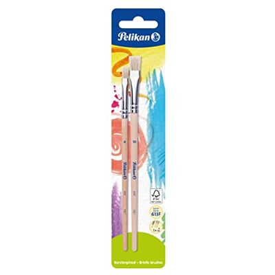 Pelikan Borstenpinsel-Set Sorte 613F, Größe 4 und 10, 2 Stück Borstenpinsel-Set Sorte 613F, Grösse 4 und 10, 2 Stück Pelikan Borstenpinsel-Set Sorte 613F, Größe 4 und 10, 2 Stück Borstenpinsel-Set Sorte 613F, Grösse 4 und 10, 2 Stück