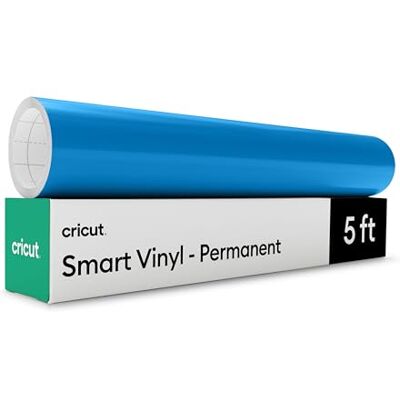 Cricut Smart Vinyl – Permanent, Ozeanblau – 33 cm x 152,4 cm – Großpackung Cricut Smart Vinyl – Permanent, Ozeanblau – 33 cm x 152,4 cm – Großpackung