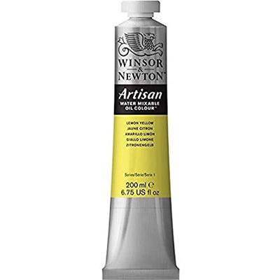Winsor & Newton 1537346 Artisan wassermischbare Ölfarbe, hohe Pigmentkonzentration, gute Deckkraft & Lichtechtheit 200ml Tube, Zitronengelb Winsor & Newton 1537346 Artisan wassermischbare Ölfarbe, hohe Pigmentkonzentration, gute Deckkraft & Lichtechtheit 200ml Tube, Zitronengelb