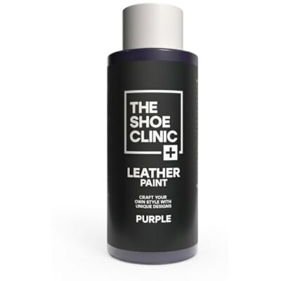 Shoe Clinic Lederschuhfarbe Schnelltrocknend Strapazierfähig, flexibel, kratz- und abriebfest Lederfarbe zum Gestalten und Bemalen von Turnschuhen, Sneakern und Lederschuhen (Violett, 50 ml) Shoe Clinic Lederschuhfarbe Schnelltrocknend Strapazierfähig, flexibel, kratz- und abriebfest Lederfarbe zum Gestalten und Bemalen von Turnschuhen, Sneakern und Lederschuhen (Violett, 50 ml)