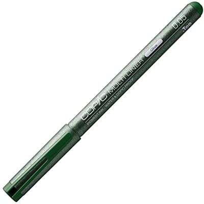 Copic Multiliner 0,05 mm, Olive, Fineliner mit einer feinen Spitze und wasserbeständiger Pigmenttinte Copic Multiliner 0,05 mm, Olive, Fineliner mit einer feinen Spitze und wasserbeständiger Pigmenttinte