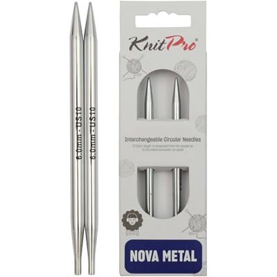 KnitPro Nova Austauschbare Nadelspitzen 4" (10cm) 6mm KnitPro Nova Austauschbare Nadelspitzen 4" (10cm) 6mm
