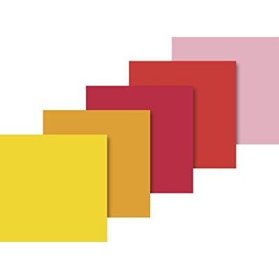 Heyda 203375729 Seidenpapier, sortiert 50 x 70 cm, 5 Farben sortiert (gelb, Goldgelb, Hochrot, feuerrot, Hellrosa) Heyda 203375729 Seidenpapier, sortiert 50 x 70 cm, 5 Farben sortiert (gelb, Goldgelb, Hochrot, feuerrot, Hellrosa)
