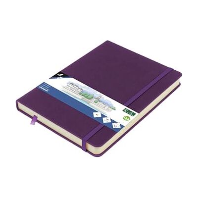 Kangaro Skizzenbuch A5 Purple Heart PU Hardcover 80 Blatt 140 Gramm cremefarbenes Papier mit Gummiband und Band Kangaro Skizzenbuch A5 Purple Heart PU Hardcover 80 Blatt 140 Gramm cremefarbenes Papier mit Gummiband und Band