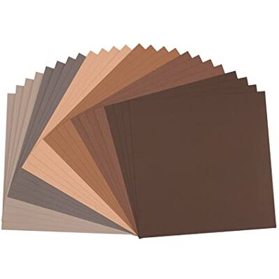 Creative Florence Cardstock multipack texture 30.5x30.5cm, Braun Creative Florence Cardstock multipack texture 30.5x30.5cm, Braun