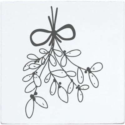 May and Berry Holzstempel Mistelzweig, 45x45mm, Weiß May and Berry Holzstempel Mistelzweig, 45x45mm, Weiß