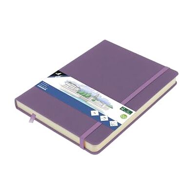 Kangaro Skizzenbuch A5 Heather Purple PU Hardcover 80 Blatt 140 Gramm cremefarbenes Papier mit Gummiband und Band Kangaro Skizzenbuch A5 Heather Purple PU Hardcover 80 Blatt 140 Gramm cremefarbenes Papier mit Gummiband und Band