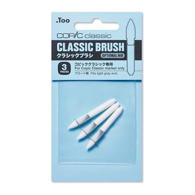 .Too Copic Classic, Optional Nib, Brush Interchangeable, 3 Ersatzspitzen für Twin Marker mit einer breiten und einer feinen Spitze .Too Copic Classic, Optional Nib, Brush Interchangeable, 3 Ersatzspitzen für Twin Marker mit einer breiten und einer feinen Spitze