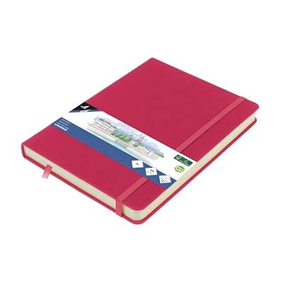 Kangaro Skizzenbuch A5 Ruby PU Hardcover 80 Blatt 140 Gramm cremefarbenes Papier mit Gummiband und Band Kangaro Skizzenbuch A5 Ruby PU Hardcover 80 Blatt 140 Gramm cremefarbenes Papier mit Gummiband und Band