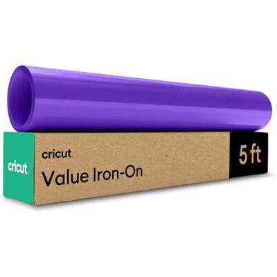 Cricut Plotterfolie Textil im Vorteilspack 30,5 cm x 1,5 m Textil-Flexfolie für Plotter (Iron-On) für alle Schneidemaschinen Violett Cricut Plotterfolie Textil im Vorteilspack 30,5 cm x 1,5 m Textil-Flexfolie für Plotter (Iron-On) für alle Schneidemaschinen Violett