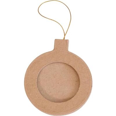 décopatch NO050Cpack Packung 10 Rahmen Weihnachtskugel aus Pappmaché, zum Verzieren, 0,5x8x9,5 cm, rund, zum Aufhängen, Kraftbraun, 1 Pack décopatch NO050Cpack Packung 10 Rahmen Weihnachtskugel aus Pappmaché, zum Verzieren, 0,5x8x9,5 cm, rund, zum Aufhängen, Kraftbraun, 1 Pack