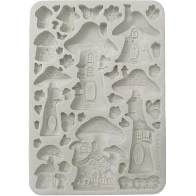 Stamperia Silicon Mould A5 for Scrapbooking, Bullet Journals and More, Non-Stick Surface, Suitable for Air-Dry Clay, Resin and More, Perfect for Crafts and Gifting (Hidden Grove, Mushroom House) Stamperia Silicon Mould A5 for Scrapbooking, Bullet Journals and More, Non-Stick Surface, Suitable for Air-Dry Clay, Resin and More, Perfect for Crafts and Gifting (Hidden Grove, Mushroom House)
