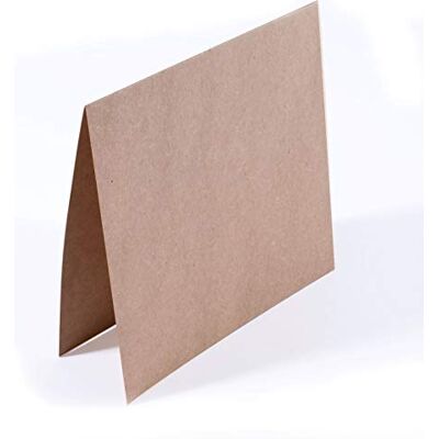Creative Florence Double cards 200g 15,5x15,5cm 25pcs kraft, Braun Creative Florence Double cards 200g 15,5x15,5cm 25pcs kraft, Braun