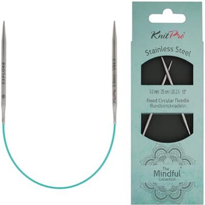 KnitPro Die Mindful Kollektion Feste Rundnadeln 10" (25cm) 3mm KnitPro Die Mindful Kollektion Feste Rundnadeln 10" (25cm) 3mm