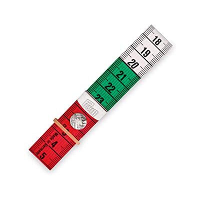 Prym Maßband Color Plus mit Knopf 150 cm 60 inch, Poly-Fiber-Gewebe, gelb, farbige Dezimeter-Zonen, 282118-1 Prym Maßband Color Plus mit Knopf 150 cm 60 inch, Poly-Fiber-Gewebe, gelb, farbige Dezimeter-Zonen, 282118-1