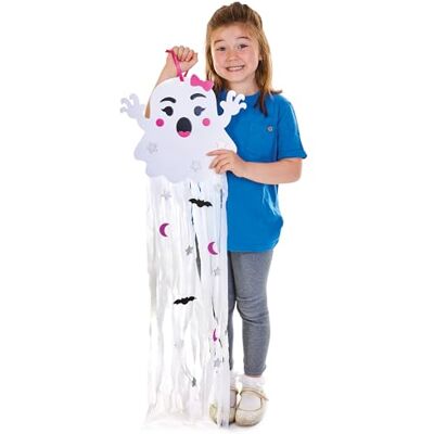 Baker Ross FN293 Riesiger Geist Streamer Hängende Dekoration Kits 4er-Pack, Halloween Kunst und Handwerk für Kinder, Halloween Dekorationen Baker Ross FN293 Riesiger Geist Streamer Hängende Dekoration Kits 4er-Pack, Halloween Kunst und Handwerk für Kinder, Halloween Dekorationen