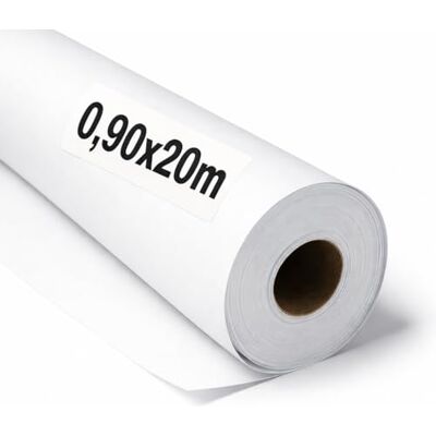 OFITURIA Kraftpapier Weiß – Rolle 0,90 × 20 m – 1 Rolle – Verpackungspapier Und Geschenkpapier – Bastelpapier Für DIY, Dekoration Und Schnittmuster – Reißfest Und Leicht Zuschneidbar OFITURIA Kraftpapier Weiß – Rolle 0,90 × 20 m – 1 Rolle – Verpackungspapier Und Geschenkpapier – Bastelpapier Für DIY, Dekoration Und Schnittmuster – Reißfest Und Leicht Zuschneidbar