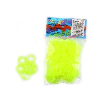 Rainbow Loom Elastische Bänder, Neongelb Rainbow Loom Elastische Bänder, Neongelb
