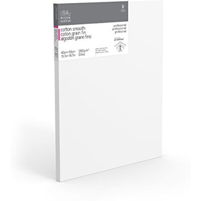 Winsor & Newton 6205028 Professional Keilrahmen Feinkorn, Leinwand mit 280 g/m² aus 100% Baumwolle, 3-fach grundiert für Aquarell, Ölfarben, Acrylfarben 40 x 50 cm Winsor & Newton 6205028 Professional Keilrahmen Feinkorn, Leinwand mit 280 g/m² aus 100% Baumwolle, 3-fach grundiert für Aquarell, Ölfarben, Acrylfarben 40 x 50 cm