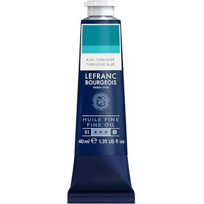 Lefranc Bourgeois 301777 Feine Ölfarbe in hervorragender Qualität,lichtecht mit gleichmäßige Konsistenz, 40ml Tube, ideal für Keilrahmen, Leinwand, Malkarton Cölinblau Farbton Lefranc Bourgeois 301777 Feine Ölfarbe in hervorragender Qualität,lichtecht mit gleichmäßige Konsistenz, 40ml Tube, ideal für Keilrahmen, Leinwand, Malkarton Cölinblau Farbton