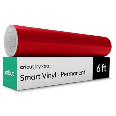 Cricut Vinyl für Plotter 1 Bogen 24.1 cm x 1.8m Rot Selbstklebende, permanente Plotterfolie für alle Schneidemaschinen Joy Xtra Smart Vinyl Cricut Vinyl für Plotter 1 Bogen 24.1 cm x 1.8m Rot Selbstklebende, permanente Plotterfolie für alle Schneidemaschinen Joy Xtra Smart Vinyl