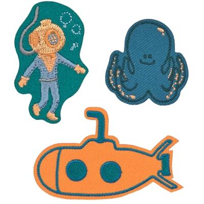 LÄSSIG Textilsticker selbstklebend/Textile Woven Sticker Sea LÄSSIG Textilsticker selbstklebend/Textile Woven Sticker Sea