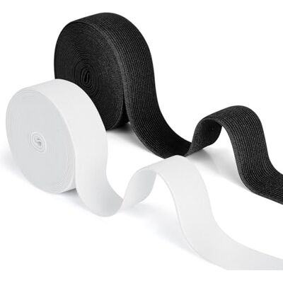 Romon Gummiband Breit Nähen, 30mm × 10m Gummibänder Nähen, 2 Stück Elastisches Band Gummizug Schwarz Weiß für Hosengummi DIY Handwerk Stoffe zum Nähen Nicht Leicht Verformbar Elastisches Farbband Romon Gummiband Breit Nähen, 30mm × 10m Gummibänder Nähen, 2 Stück Elastisches Band Gummizug Schwarz Weiß für Hosengummi DIY Handwerk Stoffe zum Nähen Nicht Leicht Verformbar Elastisches Farbband