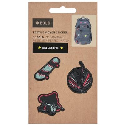 LÄSSIG BOLD Textilsticker selbstklebend (3 Stk.)/BOLD Match Textile Sticker LÄSSIG BOLD Textilsticker selbstklebend (3 Stk.)/BOLD Match Textile Sticker
